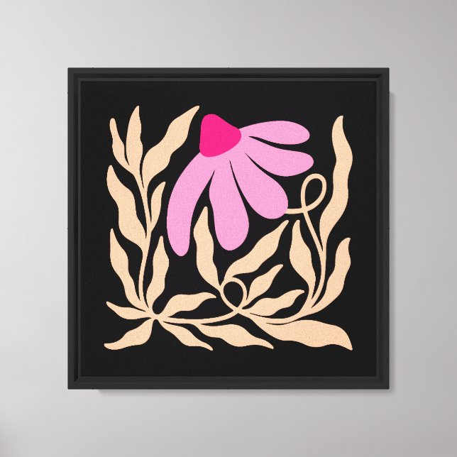 Impressão Em Tela Flor boho (Frente)
