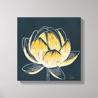 Impressão Em Tela Flor Colorida de Lotus N.o 1