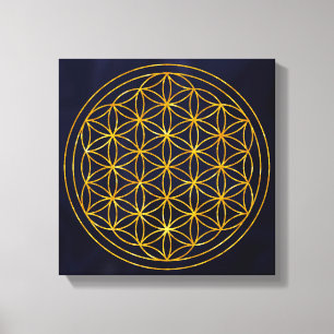 Impressão Em Tela flor da vida