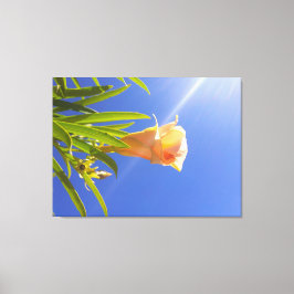 Impressão Em Tela Flor de Ensolarado Brilho Sob um Céu Azul Profundo
