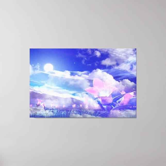 Impressão Em Tela Flor de Lua (Frente)