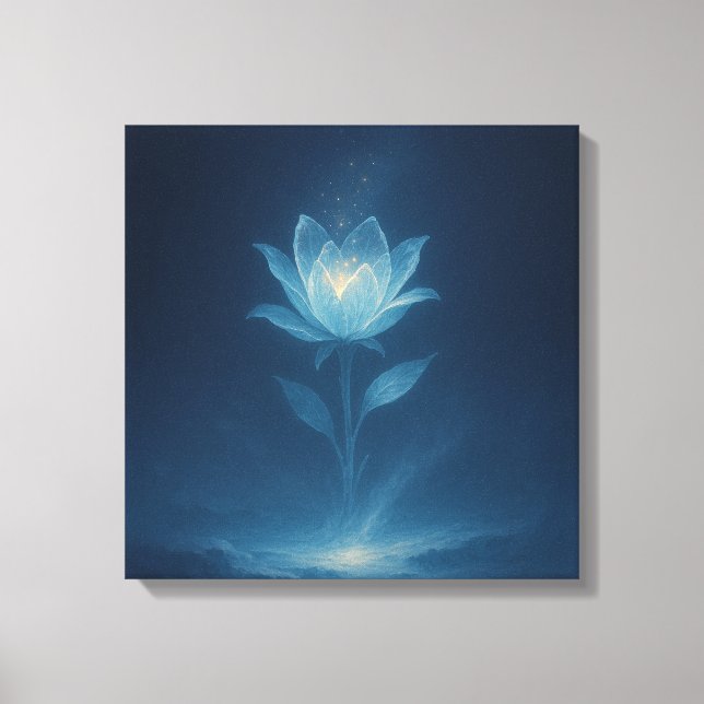 Impressão Em Tela Flor de Meia-Noite (Frente)
