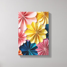 Impressão Em Tela flor de origami