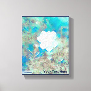 Impressão Em Tela Flor de Pastel