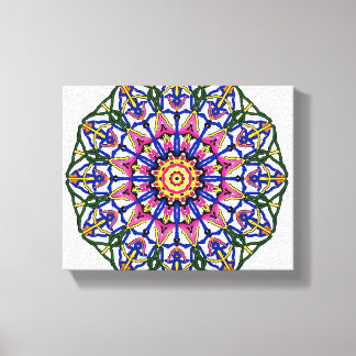 Impressão Em Tela Flor Flor Mandala