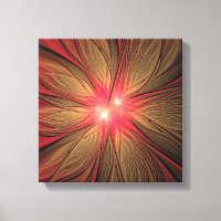 Flor fractal de fanfarrão vermelho