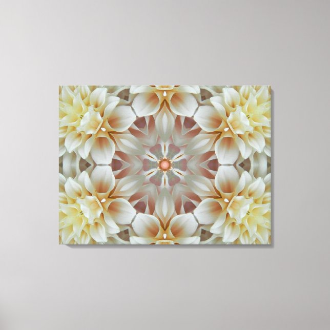 Impressão Em Tela Flor Mandala de Luz (Frente)