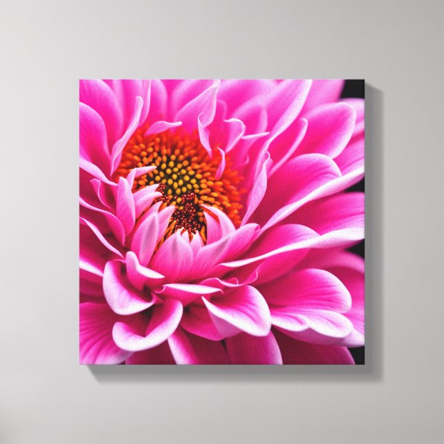 Impressão Em Tela Flor rosa (Frente)