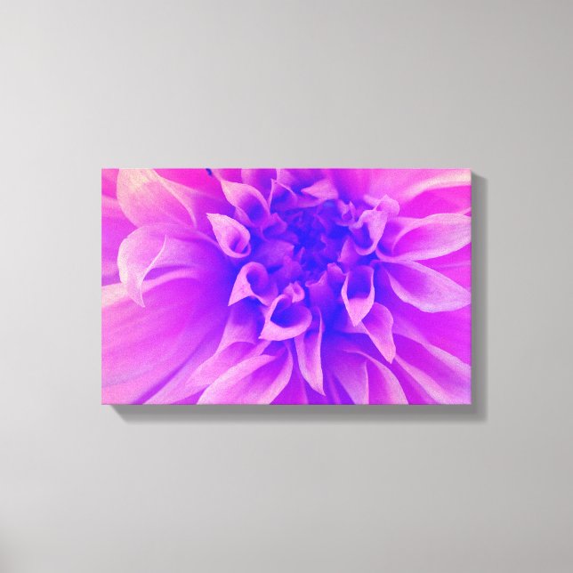 Impressão Em Tela Flor Rosa Macro (Frente)