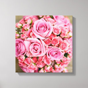 Impressão Em Tela Flor Rose Bouquet