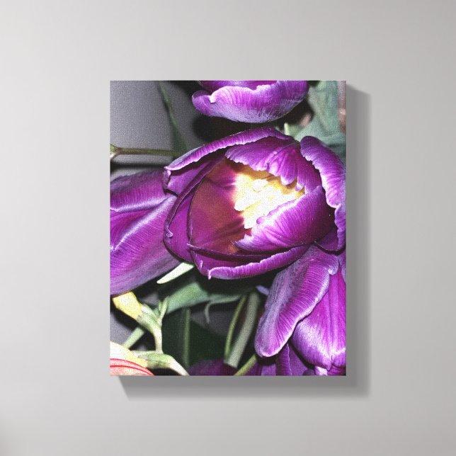 Impressão Em Tela Flor roxa (Frente)