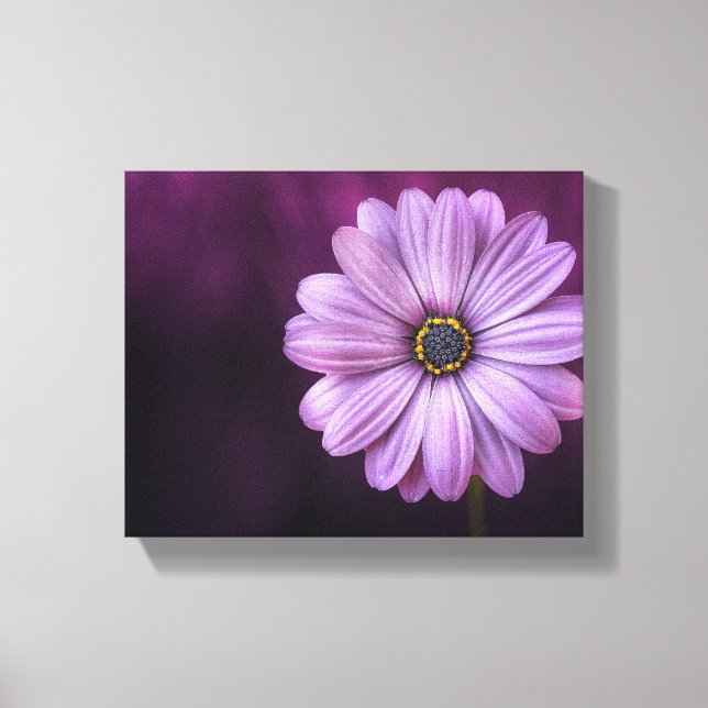Impressão Em Tela Flor Roxo no Bloom (Frente)