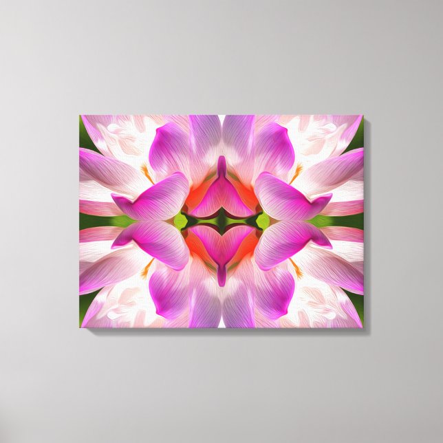 Impressão Em Tela FLOR RÚPIDO - Arte Fractal - (Frente)