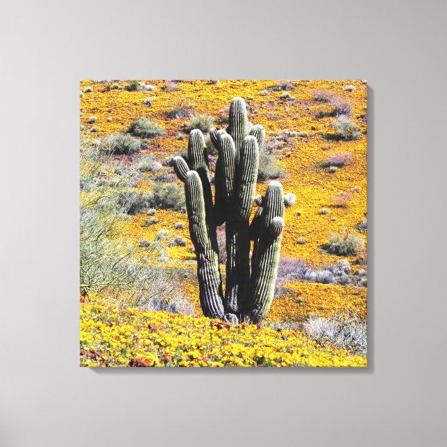 Impressão Em Tela Flor selvagem florescente (Frente)