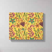 Florais, sem costura, flores amarelas