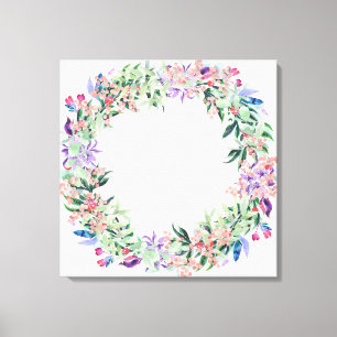 Impressão Em Tela Floral Berries Wreath