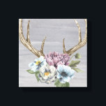 Impressão Em Tela Floral Deer Antlers<br><div class="desc">Aterros Florais. Grace Popp. ID da imagem: 151088GG.</div>