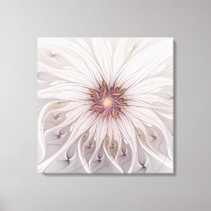 Impressão Em Tela Floral Fantasy, Abstrato Moderna Flor Pastel