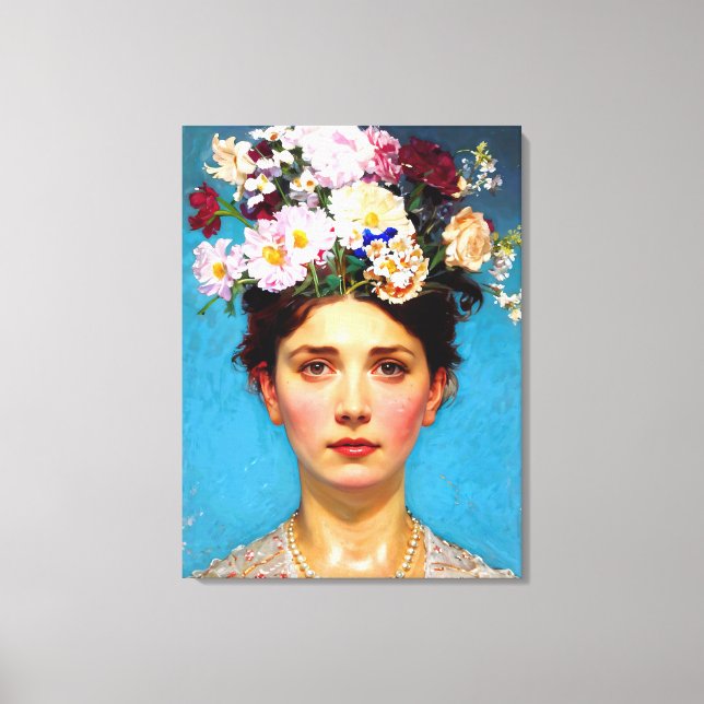 Impressão Em Tela Floral Flair Ruth - Art & Floral Society (Frente)