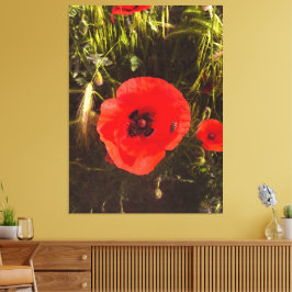 Impressão Em Tela Floral Poppy Dreamer – Botanical Fantasy Art