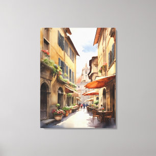 Impressão Em Tela Florence watercolor art