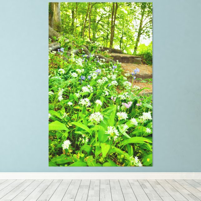 Impressão Em Tela Flores (Insitu(piso de madeira))