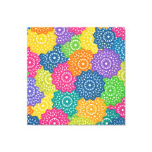 Flores de Abstrato coloridas vibrantes