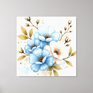 Impressão Em Tela Flores de Aquarela de Pastel Fantasy