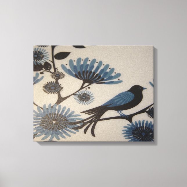 IMPRESSÃO EM TELA FLORES DE BLUEBIRD (Frente)