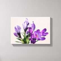 Flores de croco roxas boho modernas elegantes 