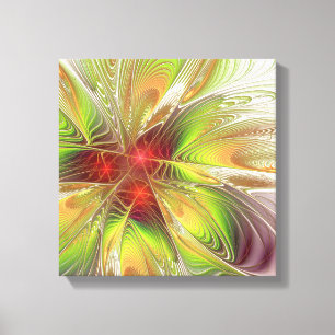Impressão Em Tela Flores de fantasia fractal suaves e tenra