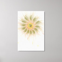 Impressão Em Tela Flores de fantasia fractal suaves e tenra