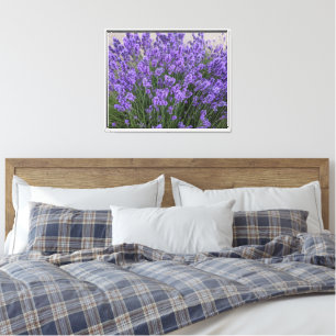 Impressão Em Tela Flores de Lavanda Roxa Floral