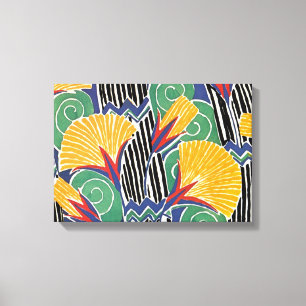 Impressão Em Tela Flores de Ouro de Art Deco de Seguy - Molhadas