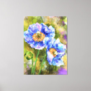 Impressão Em Tela Flores de primavera Flores de Abstrato pintura