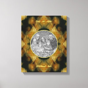 Impressão Em Tela Flores de Rosa Amarela Crie Sua Própria Foto