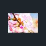 Impressão Em Tela Flores de Sakura Rosa. O Triunfo Da Vida Na Primav<br><div class="desc">Um monte de flores de sakura rosa suave e botões em um galho de árvore. O fundo colorido suave do céu azul e flores de cerejeira. O triunfo da vida. Uma pintura digital extra grande a partir de uma fotografia. Impressão em tela esticada floral incrível para decorar o seu local...</div>