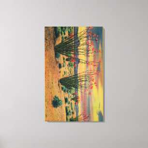 Impressão Em Tela Flores do Ocotillo na flor, Califórnia DesertStat