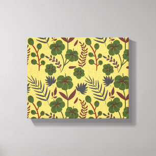 Impressão Em Tela Flores e borboletas, sem costura, de tipo floral