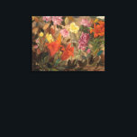 Impressão Em Tela Flores em um Jardim | Tadeusz Makowski<br><div class="desc">Flores num Jardim (1920), de Tadeusz Makowski (polonês, 1882-1932), é uma interpretação vibrante e moderna de um jardim florescente, que combina cores arrojadas com formas naturais estilizadas. Nesta paisagem viva, Makowski infunde a cena com estrutura rítmica e abstração decorativa, refletindo seu estilo modernista evolutivo influenciado pelo Cubismo e a arte...</div>