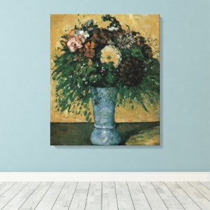 Impressão Em Tela Flores em um Vaso Azul por Paul Cezanne Arte Vinta