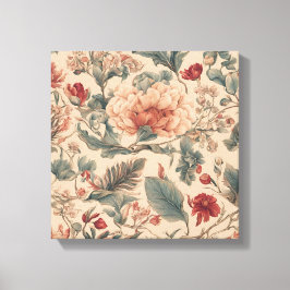 Impressão Em Tela Flores Florais Tropicais Vintage Antigas