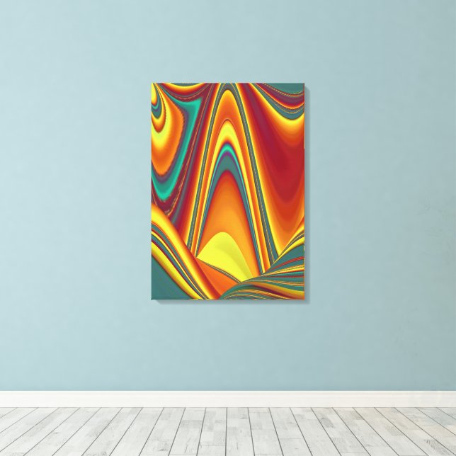 Impressão Em Tela Flores Mágicas de Primavera Verão Outono (Insitu(piso de madeira))