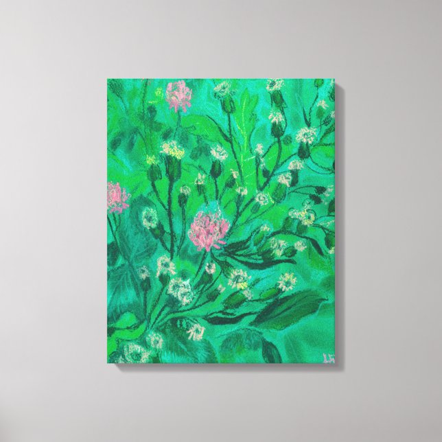 Impressão Em Tela Flores Para Bumblebee, Pintor De Flores Selvagens  (Frente)