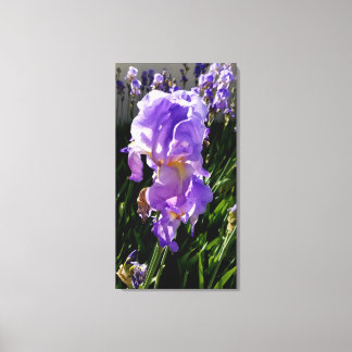 Impressão Em Tela Flores Púrpuras