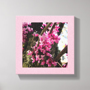 Impressão Em Tela Flores Rosa primavera