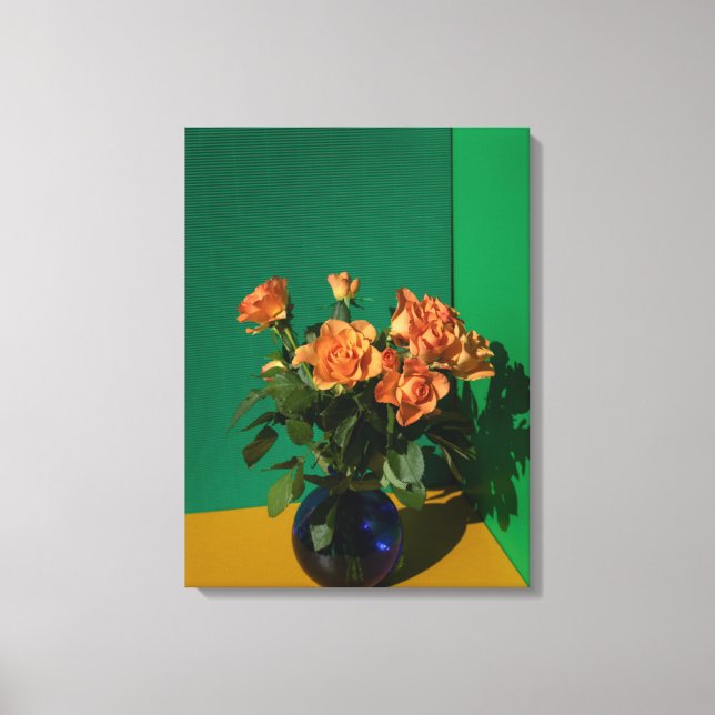 Impressão Em Tela Flores | Rosas em Vase (Frente)