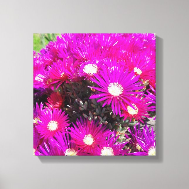 Impressão Em Tela Flores Roxas (Frente)