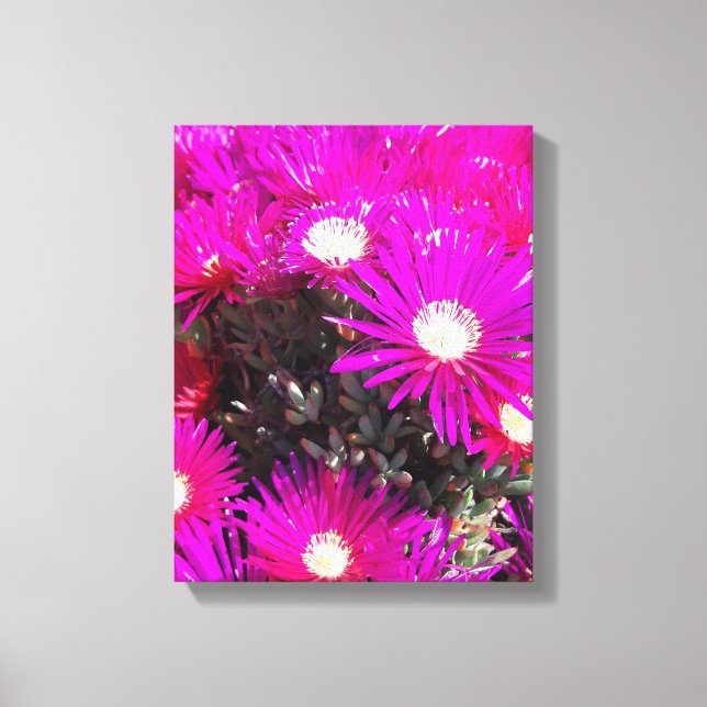 Impressão Em Tela Flores Roxas (Frente)