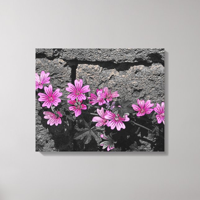 Impressão Em Tela Flores roxas (Frente)